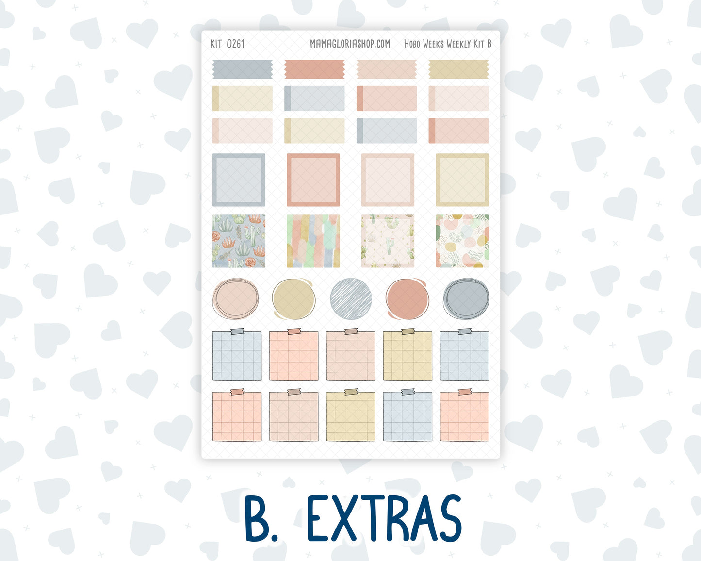 Kit 0261 - Hobonichi Weeks - Weekly Kit - April - Llama Spring