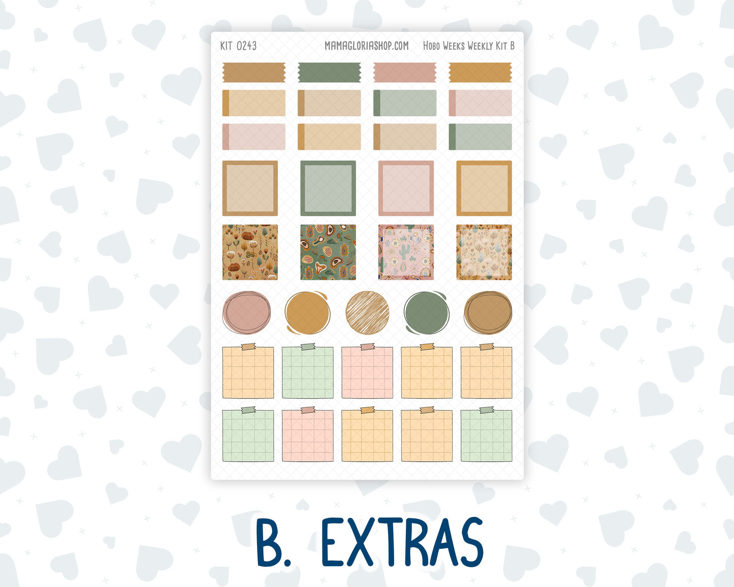 Kit 0243 - Hobonichi Weeks - Weekly Kit - November - Boho Autumn