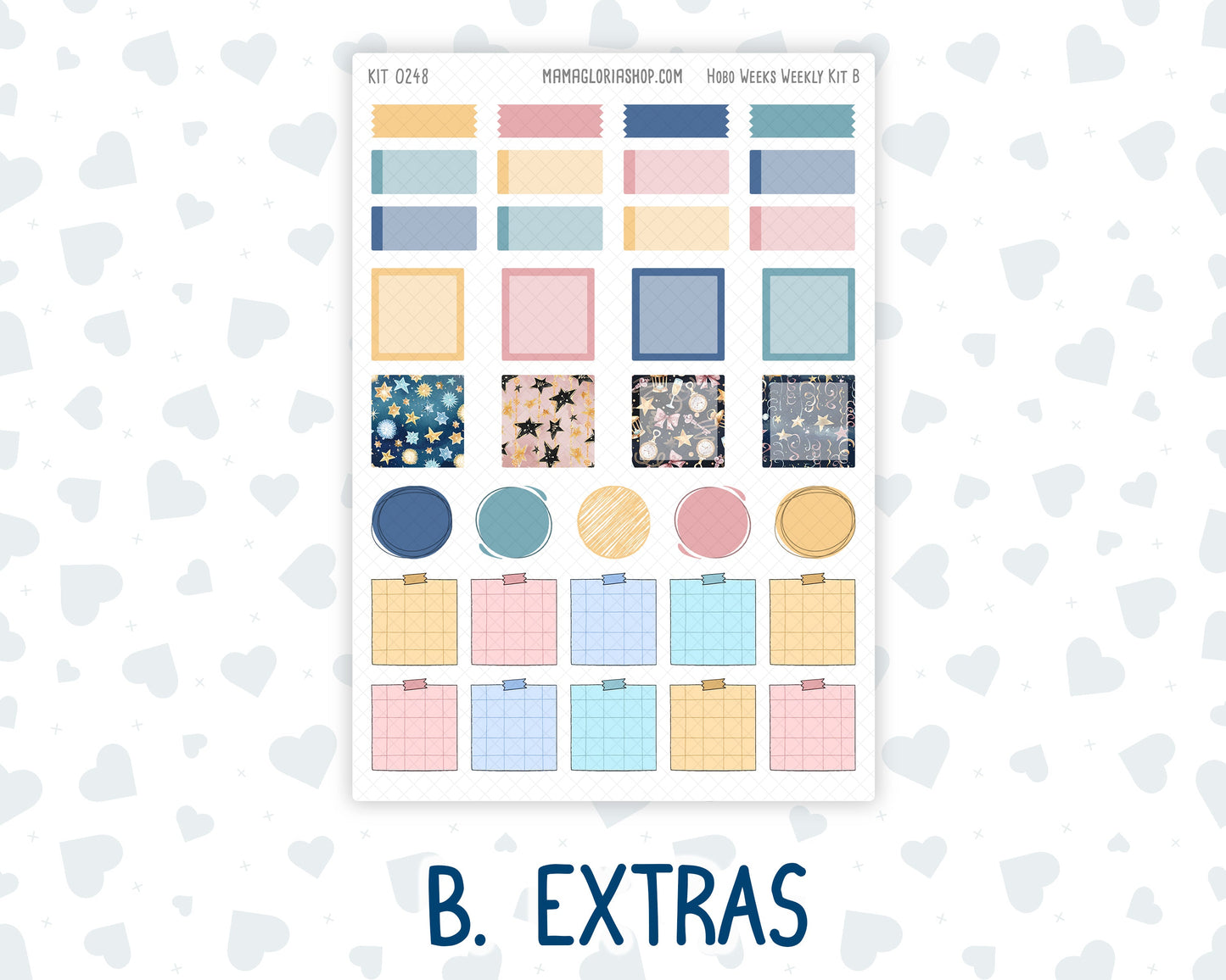 Kit 0248 - Hobonichi Weeks - Weekly Kit - January - Midnight Countdown