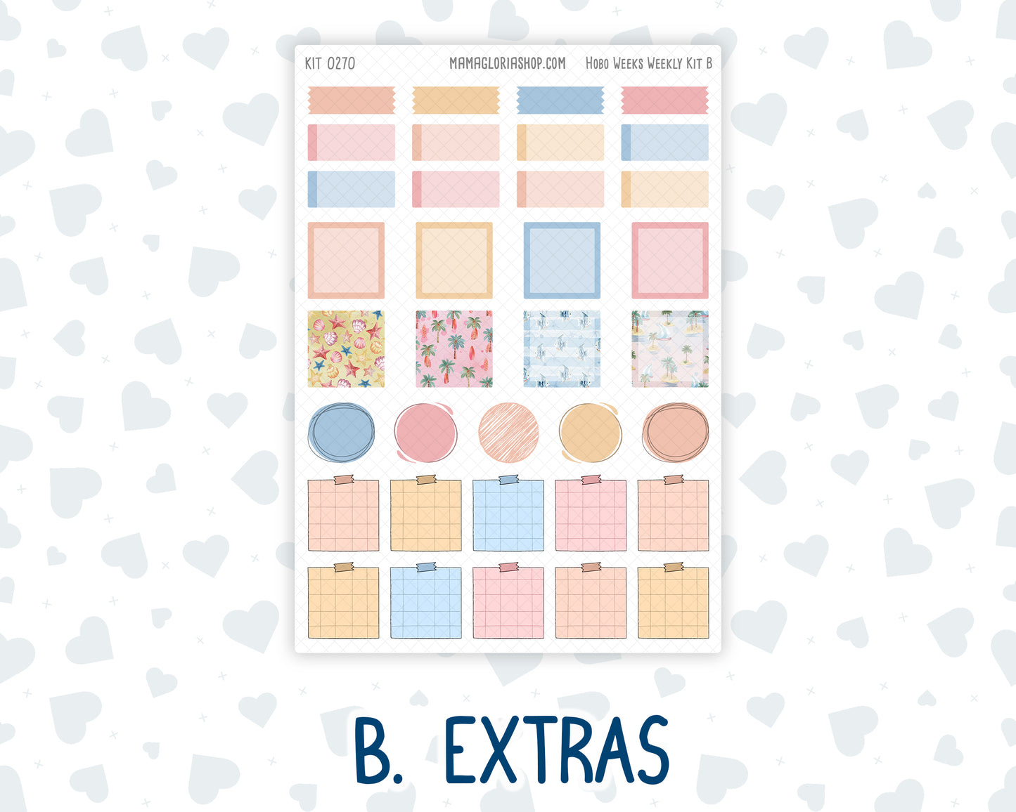 Kit 0270 - Hobonichi Weeks - Weekly Kit - June - Beachside Bliss