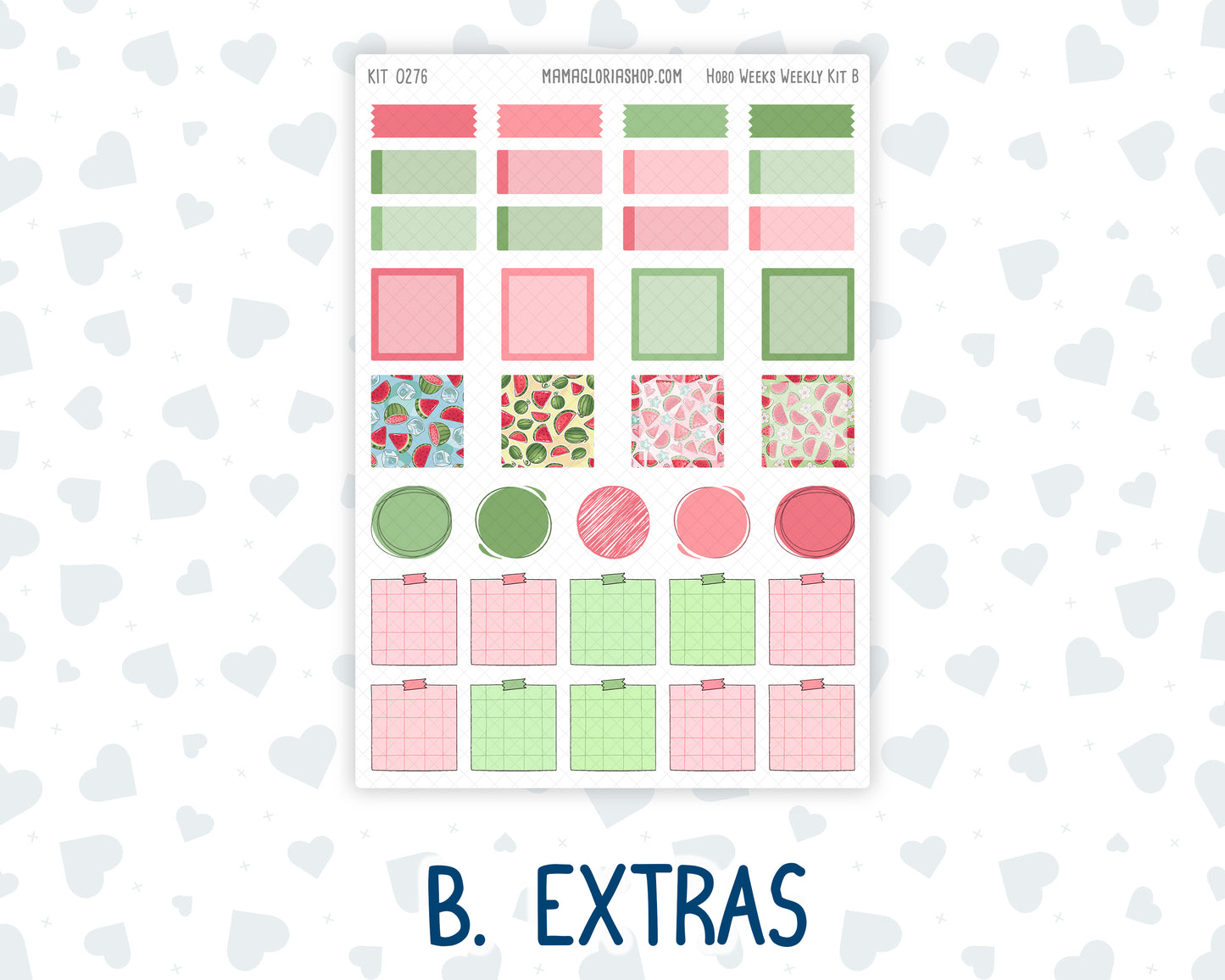 Kit 0276 - Hobonichi Weeks - Weekly Kit - July - Melon Crush