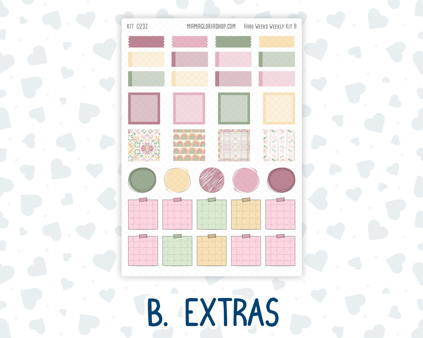 Kit 0232 - Hobonichi Weeks - Weekly Kit - September - Heirloom Garden