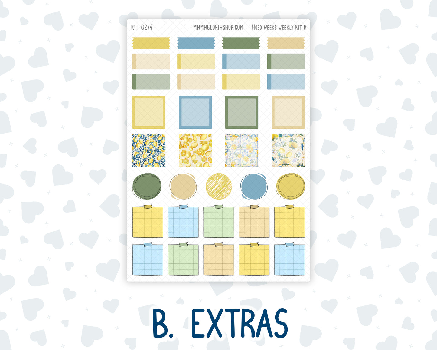 Kit 0274 - Hobonichi Weeks - Weekly Kit - July - Sunny Lemon Shore