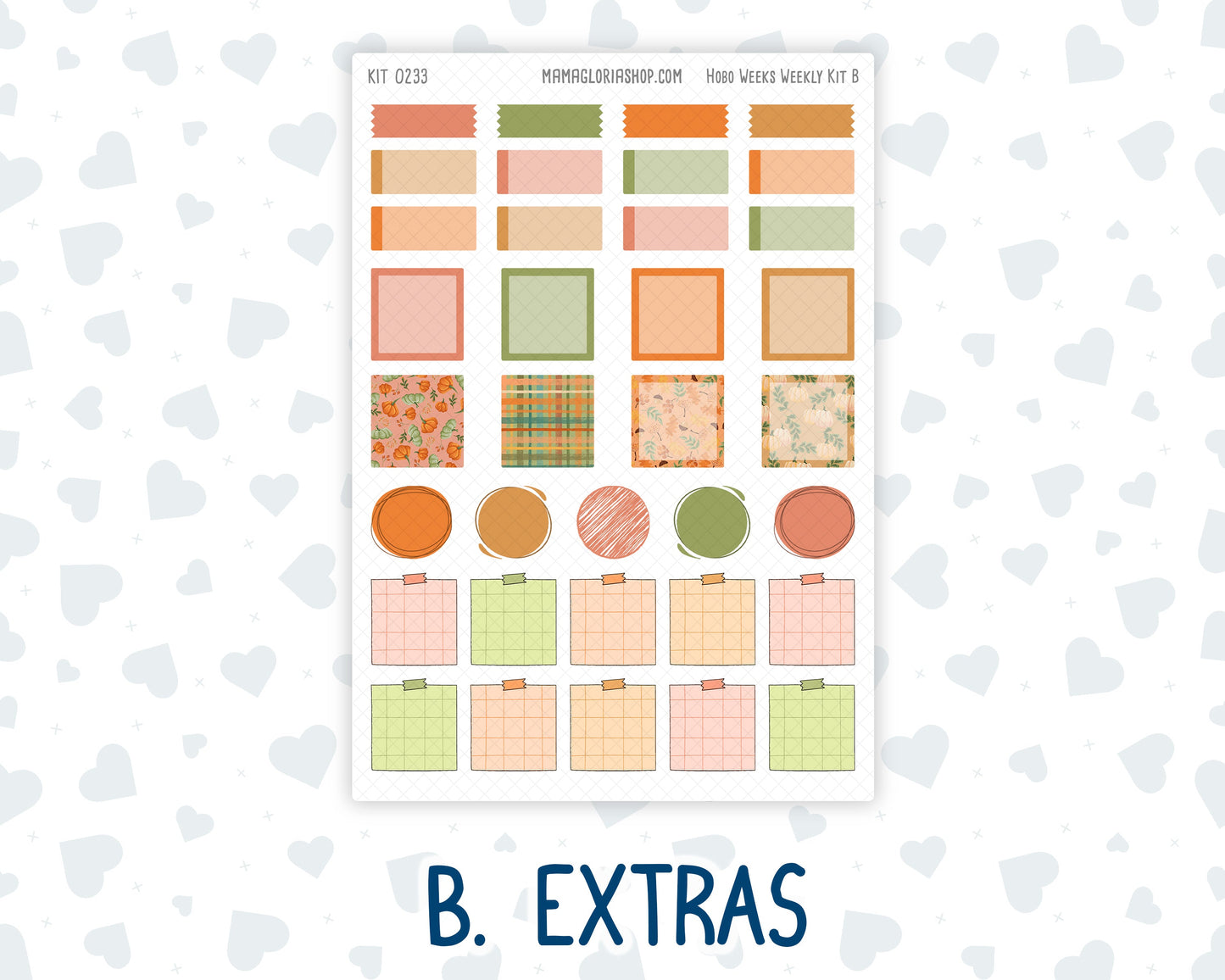 Kit 0233 - Hobonichi Weeks - Weekly Kit - September - Cinnamon Days