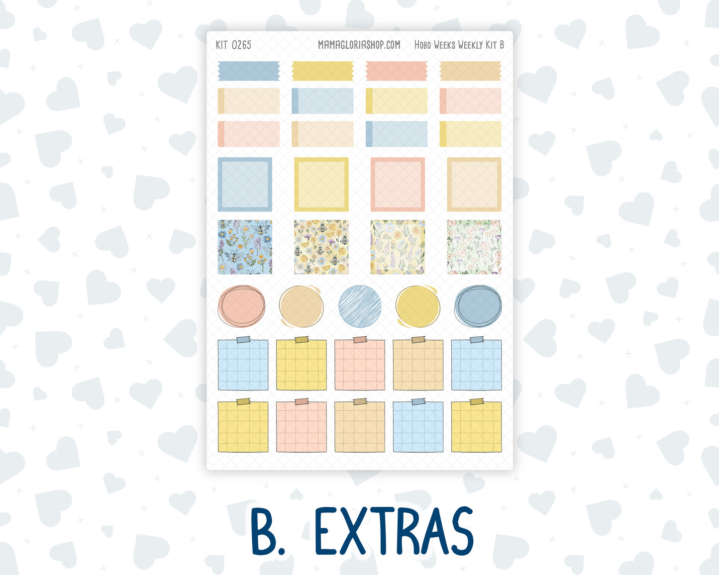Kit 0265 - Hobonichi Weeks - Weekly Kit - May - Honeybee Sky