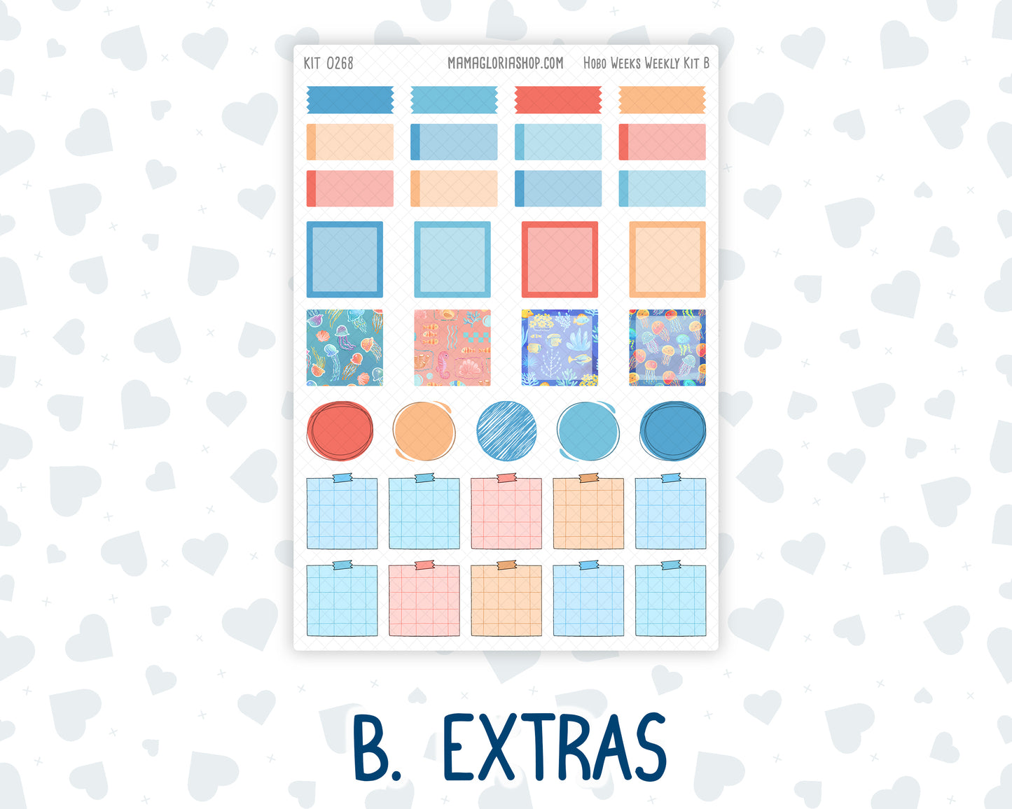 Kit 0268 - Hobonichi Weeks - Weekly Kit - June - Sea Sweeties