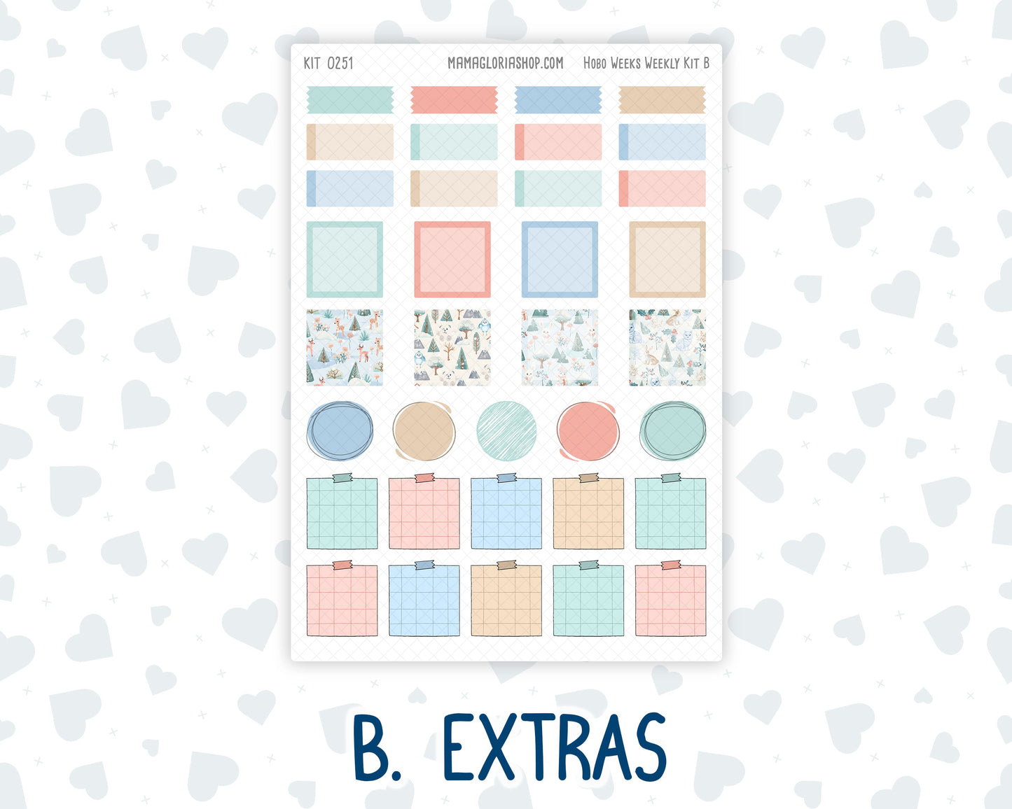 Kit 0251 - Hobonichi Weeks - Weekly Kit - January - Pine & Paws