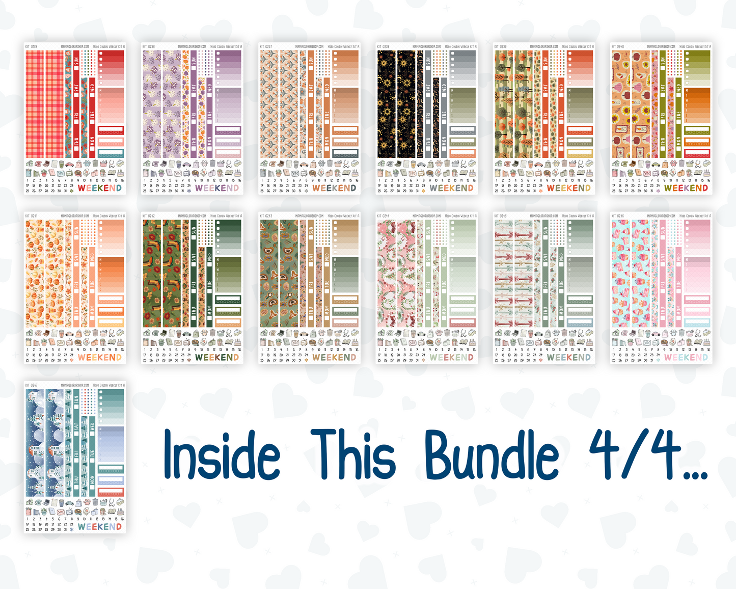 52-Week Bundle - For Hobonichi Cousin - 2026 - Yearly Pack