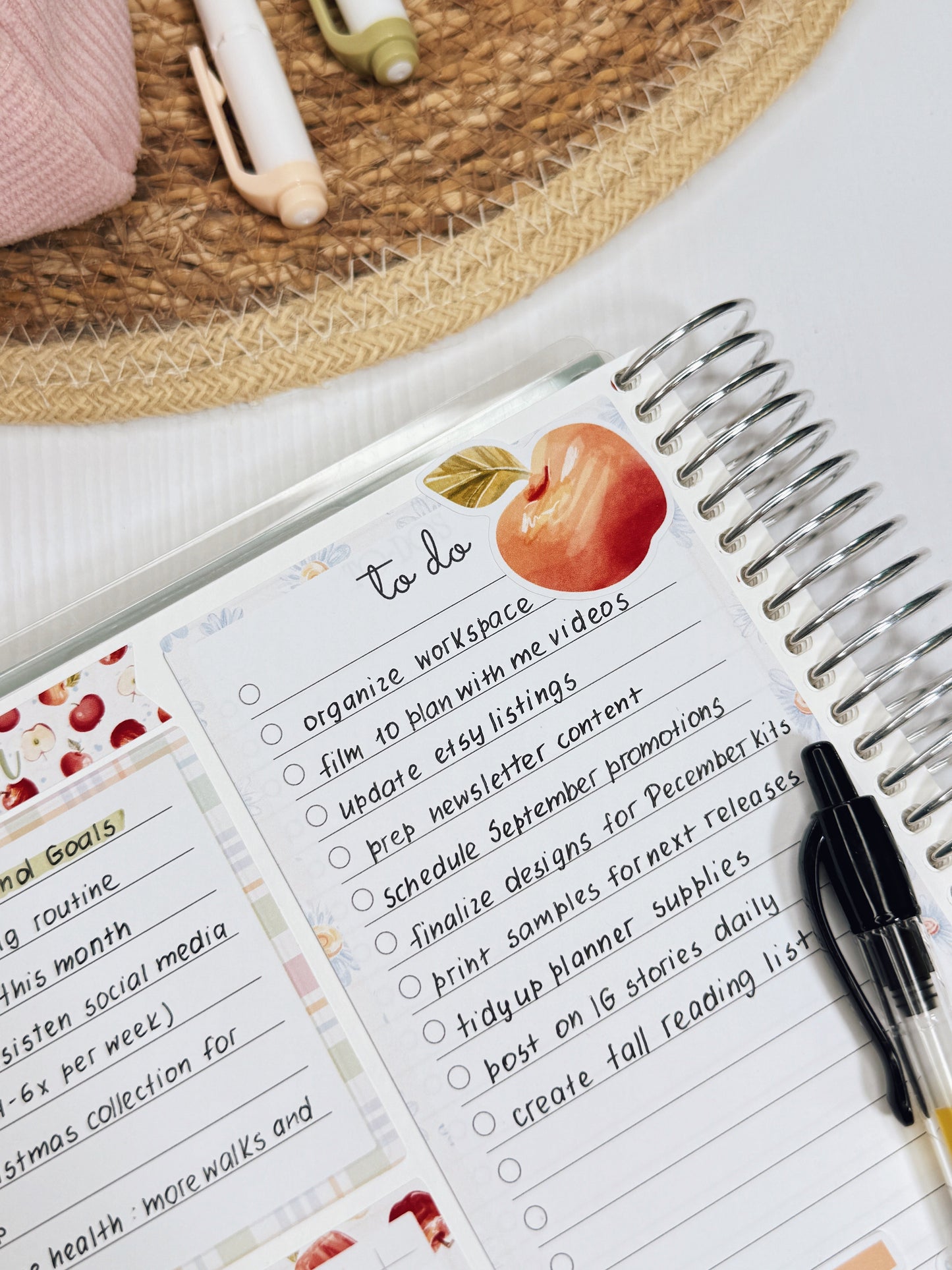 Kit 0260 - A5 - EC Notes Pages - Dashboard Kit | Productivity Page - April - Pastel Egg Hunt