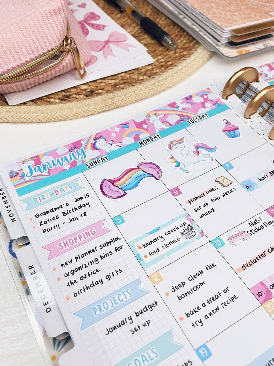 HP Classic - 12-Month Kit - 2026 -  For Classic Happy Planner