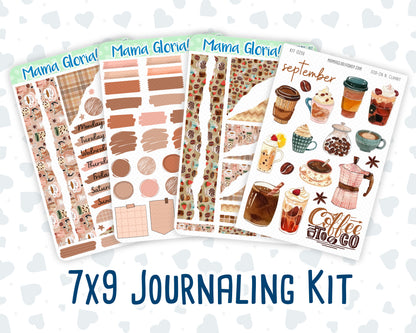 Kit 0296 - Journaling Kit - For Planners | Notebooks - September - Coffee Break