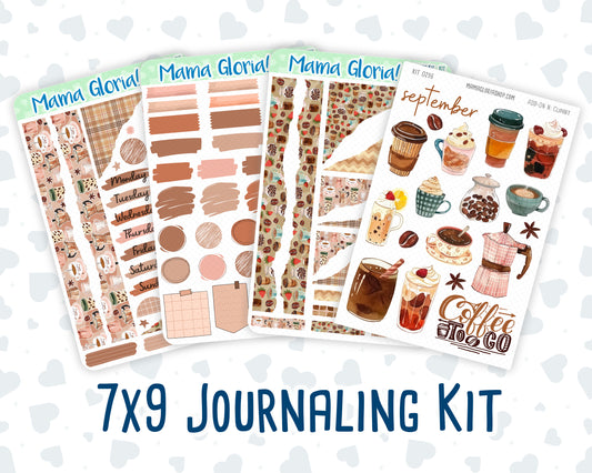 Kit 0296 - Journaling Kit - For Planners | Notebooks - September - Coffee Break