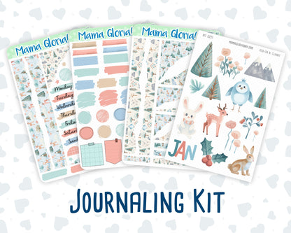 Kit 0251 - Journaling Kit - For Planners | Notebooks - January - Pine & Paws
