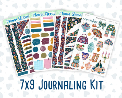 Kit 0304 - Journaling Kit - For Planners | Notebooks - November - Autumn In Bloom