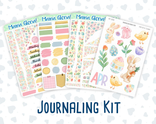 Kit 0260 - Journaling Kit - For Planners | Notebooks - April - Pastel Egg Hunt