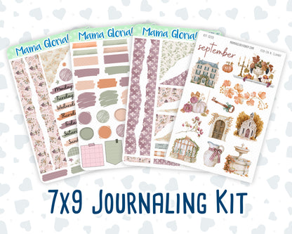 Kit 0293 - Journaling Kit - For Planners | Notebooks - September - Fleur de Provence