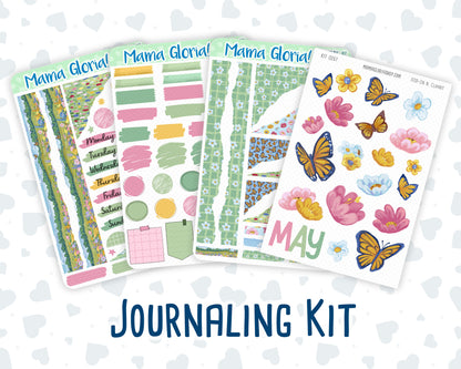 Kit 0267 - Journaling Kit - For Planners | Notebooks - May - Flowers For Mama
