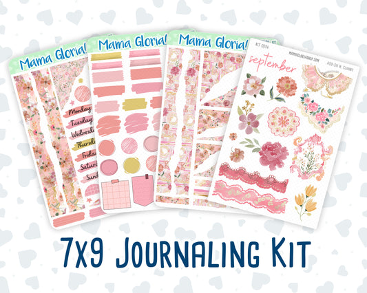 Kit 0294 - Journaling Kit - For Planners | Notebooks - September - Rosy Reveria