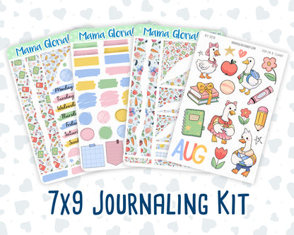 Kit 0279 - Journaling Kit - For Planners | Notebooks - August - Not Ready For School