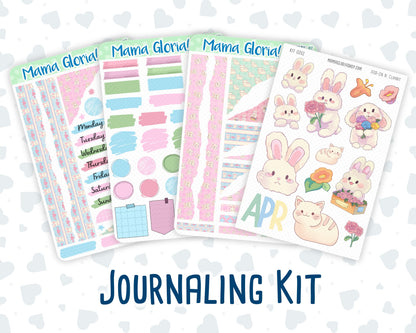 Kit 0262 - Journaling Kit - For Planners | Notebooks - April - Spring Puffs
