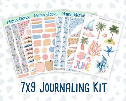 Kit 0270 - Journaling Kit - For Planners | Notebooks - June - Beachside Bliss