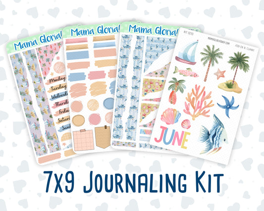 Kit 0270 - Journaling Kit - For Planners | Notebooks - June - Beachside Bliss