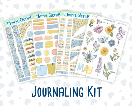 Kit 0265 - Journaling Kit - For Planners | Notebooks - May - Honeybee Sky