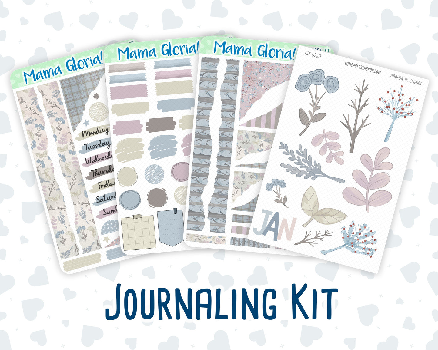 Kit 0250 - Journaling Kit - For Planners | Notebooks - Quiet January