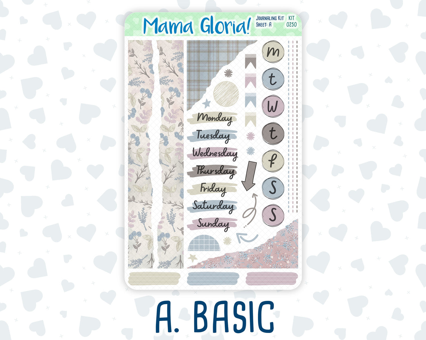 Kit 0250 - Journaling Kit - For Planners | Notebooks - Quiet January