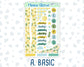Kit 0227 - Journaling Kit - For Planners | Notebooks - July - Lemon Grove
