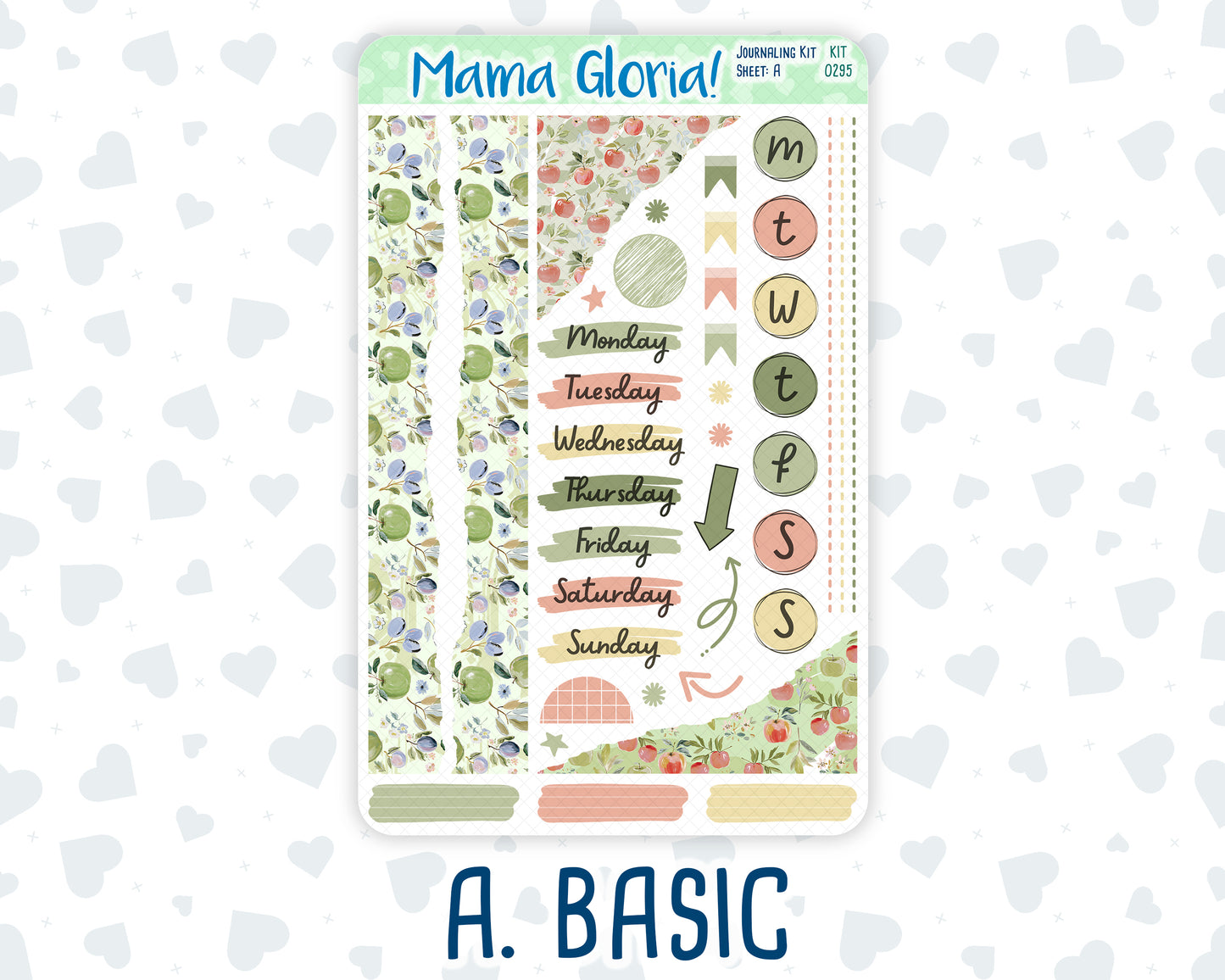 Kit 0295 - Journaling Kit - For Planners | Notebooks - September - Apple Harvest