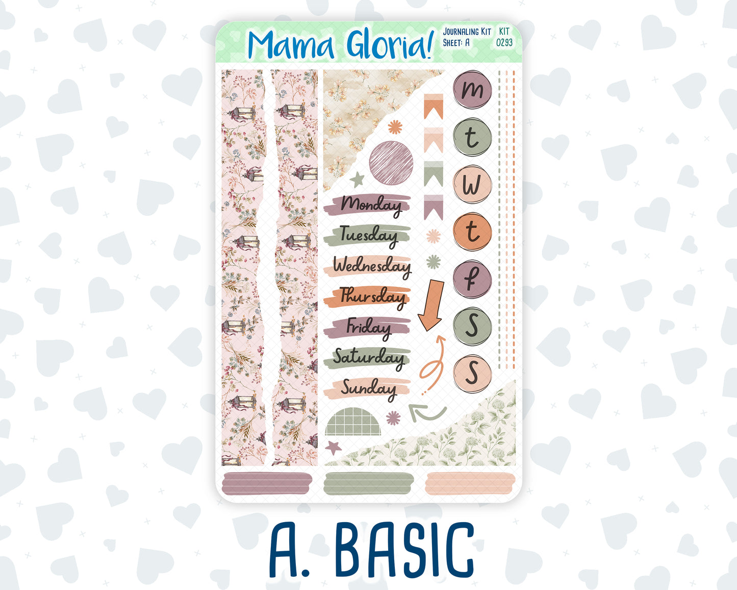 Kit 0293 - Journaling Kit - For Planners | Notebooks - September - Fleur de Provence