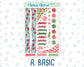 Kit 0276 - Journaling Kit - For Planners | Notebooks - July - Melon Crush