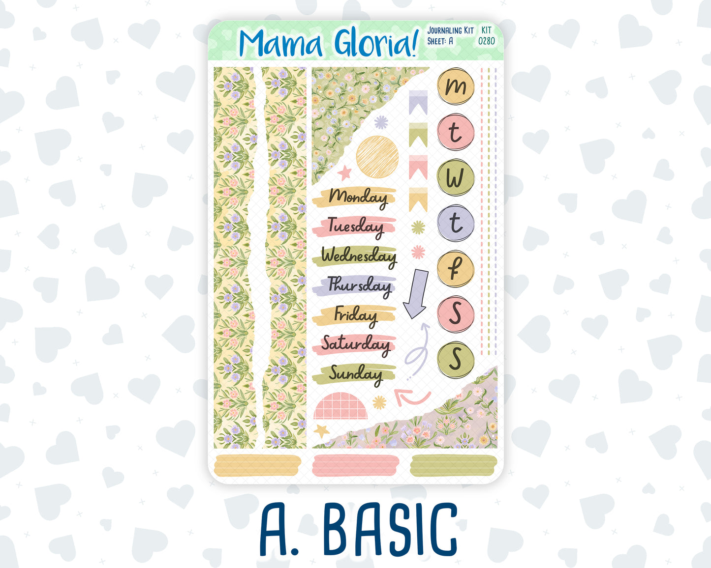 Kit 0280 - Journaling Kit - For Planners | Notebooks - Half Past Six In August