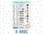 Kit 0299 - Journaling Kit - For Planners | Notebooks - October - Book Nook
