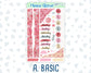 Kit 0254 - Journaling Kit - For Planners | Notebooks - February - Valentine Village