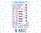 Kit 0263 - Journaling Kit - For Planners | Notebooks - April - Lavender Drift