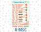 Kit 0278 - Journaling Kit - For Planners | Notebooks - August - Oops, All Peaches