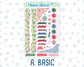 Kit 0306 - Journaling Kit - For Planners | Notebooks - December - Jolly Mischief