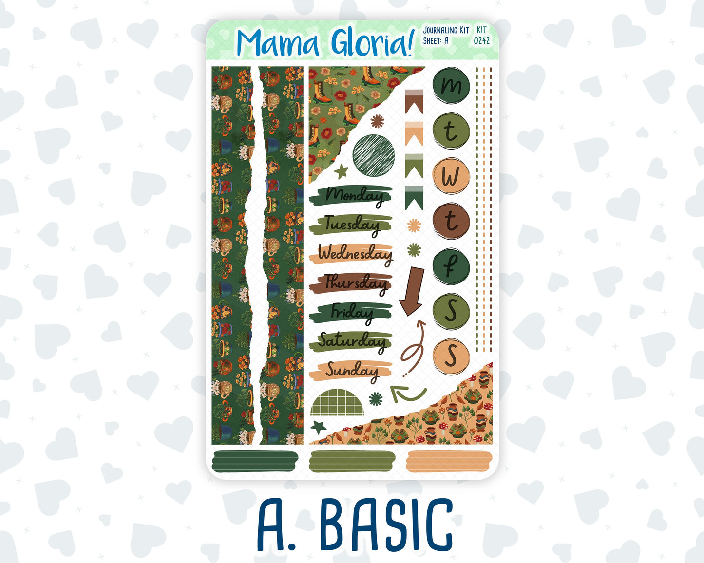 Kit 0242 - Journaling Kit - For Planners | Notebooks - November - Cottage Autumn