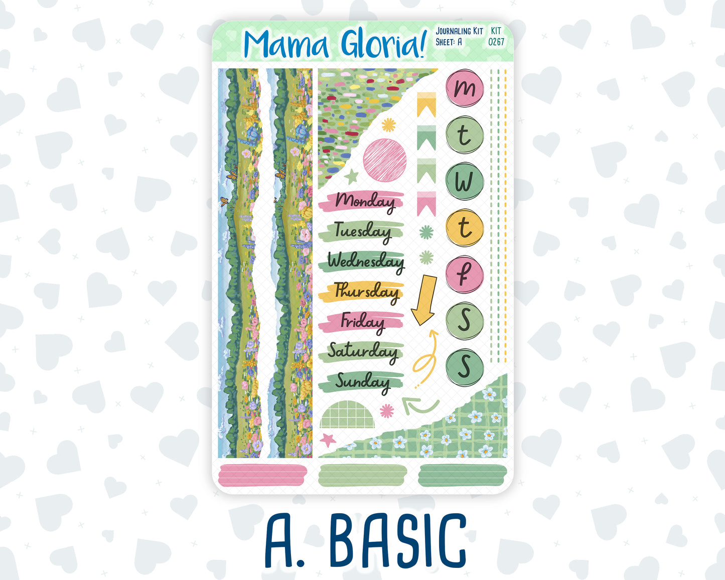 Kit 0267 - Journaling Kit - For Planners | Notebooks - May - Flowers For Mama