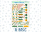 Kit 0226 - Journaling Kit - For Planners | Notebooks - July - Tropical Whimsy