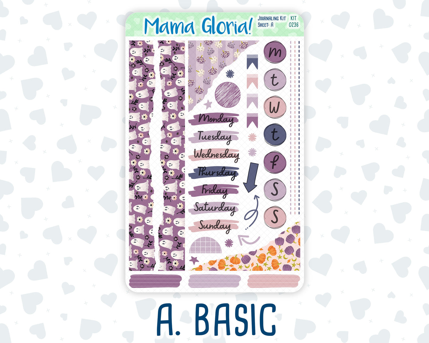 Kit 0236 - Journaling Kit - For Planners | Notebooks - October - Sweet & Spooky