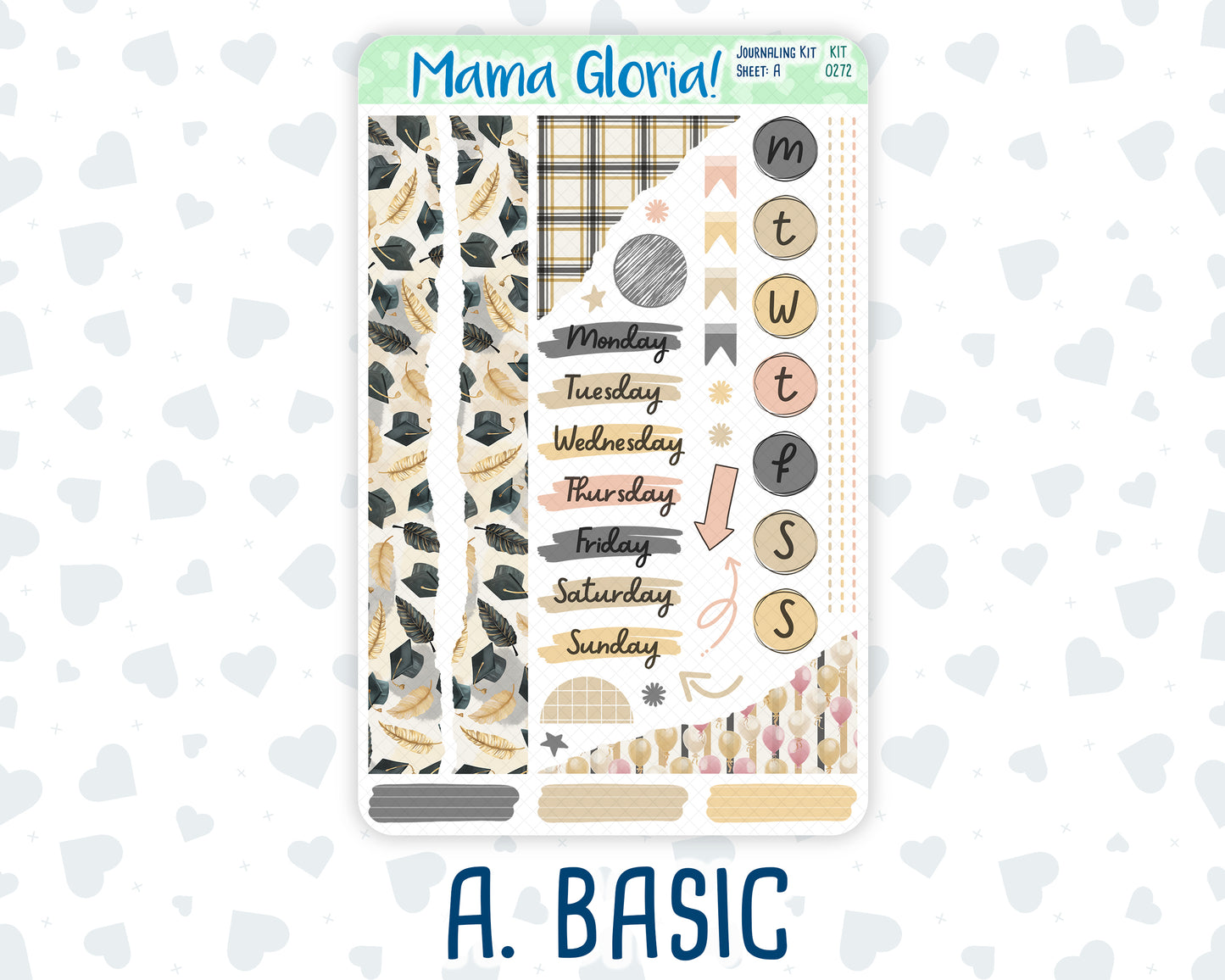 Kit 0272 - Journaling Kit - For Planners | Notebooks - May - Graduation