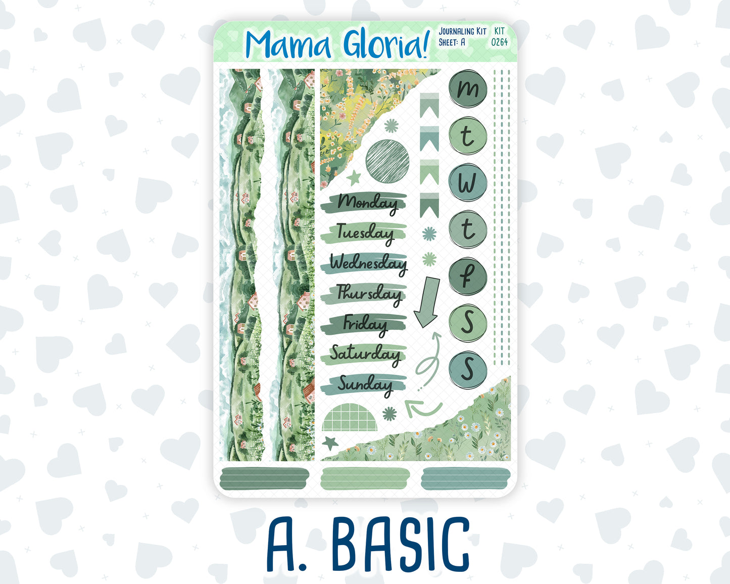 Kit 0264 - Journaling Kit - For Planners | Notebooks - May - Spring Walk