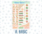 Kit 0228 - Journaling Kit - For Planners | Notebooks - August - Just Peachy