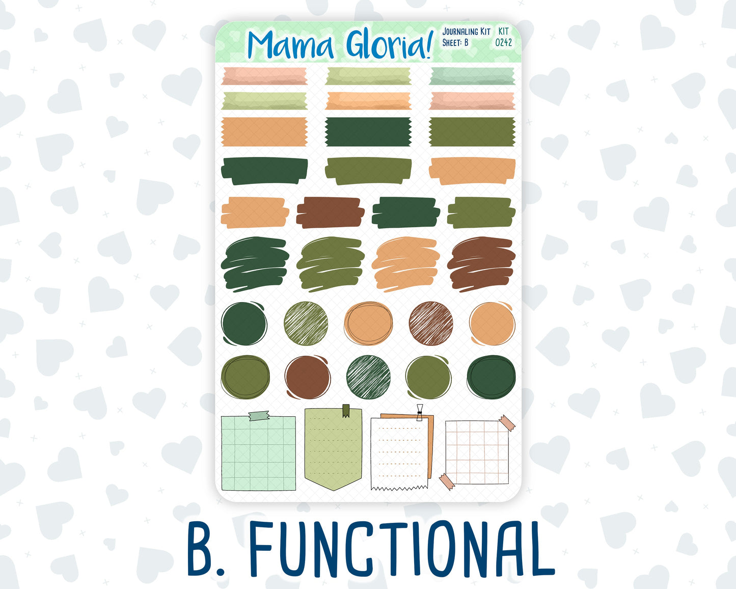 Kit 0242 - Journaling Kit - For Planners | Notebooks - November - Cottage Autumn