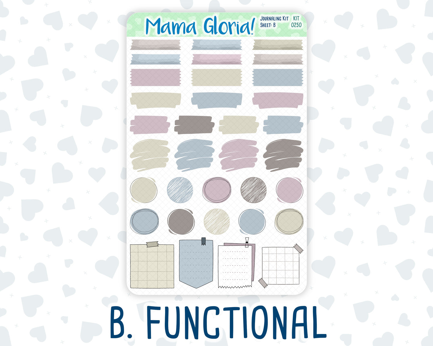 Kit 0250 - Journaling Kit - For Planners | Notebooks - Quiet January