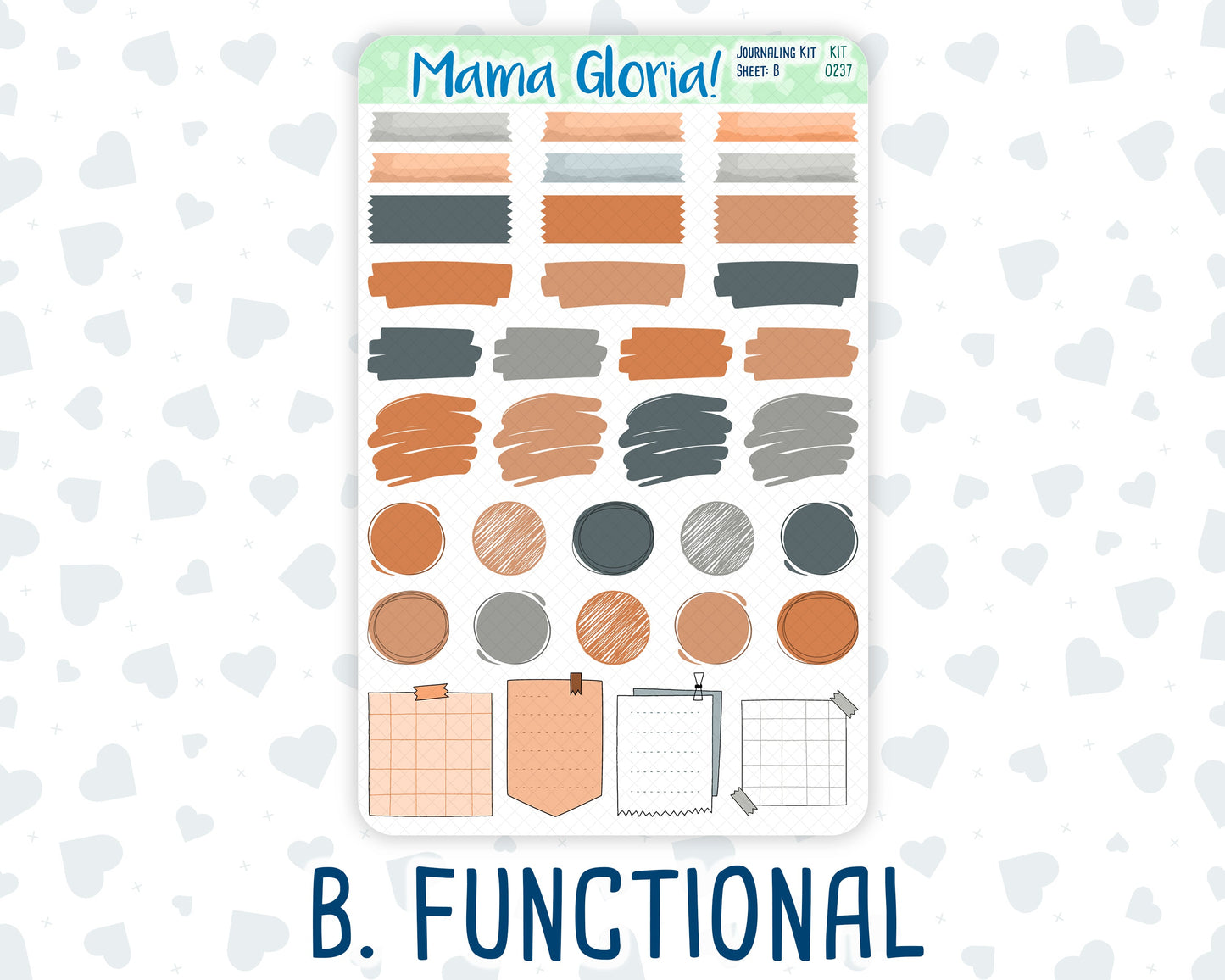 Kit 0237 - Journaling Kit - For Planners | Notebooks - October - Forest Folk