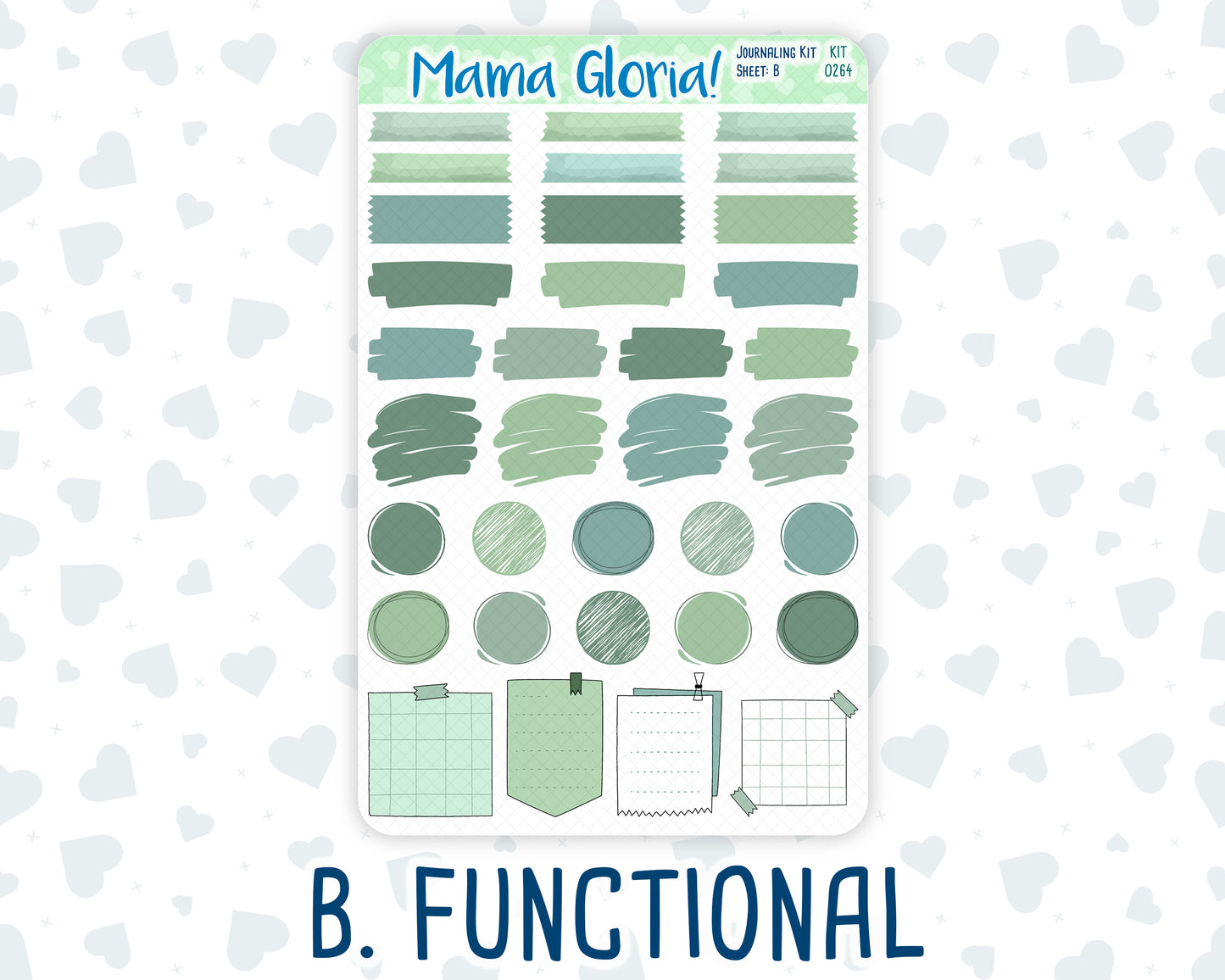 Kit 0264 - Journaling Kit - For Planners | Notebooks - May - Spring Walk